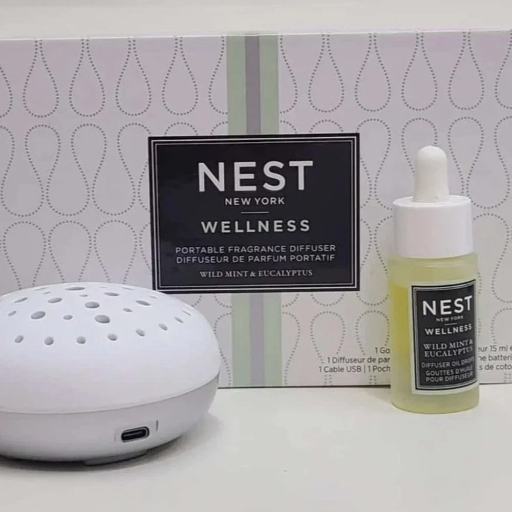 NEW Nest New York Portable Fragrance Diffuser Oil - Wild Mint & Eucalyptus